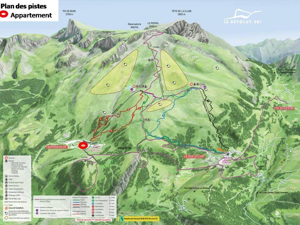 Appartement 8-10 Personnes Superdevoluy Hautes Alpes Rez De Chaussee Vue Panoramique 3 Chambres Saint-Étienne-en-Dévoluy 외부 사진