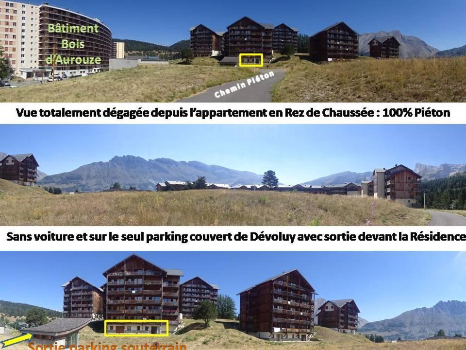 Appartement 8-10 Personnes Superdevoluy Hautes Alpes Rez De Chaussee Vue Panoramique 3 Chambres Saint-Étienne-en-Dévoluy 외부 사진